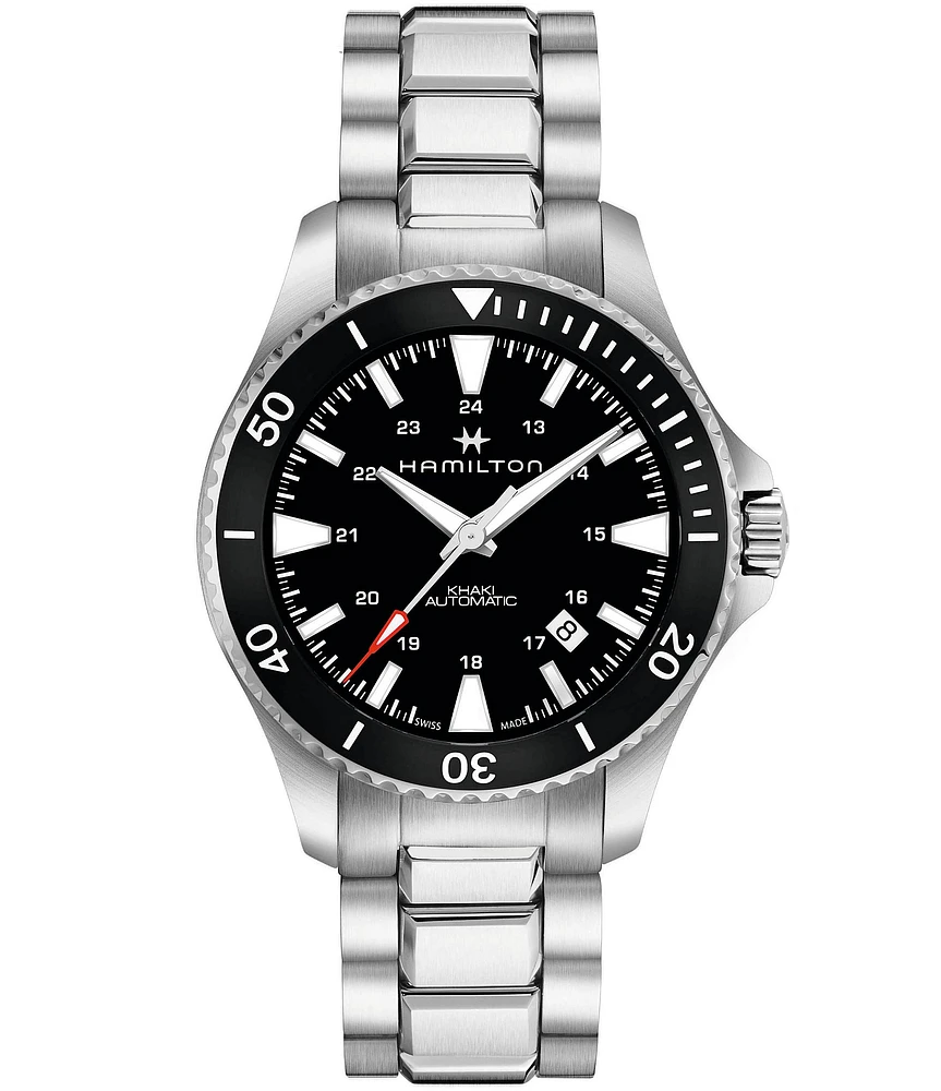 Hamilton Khaki Navy Scuba Automatic Crystal Sapphire Bracelet Watch