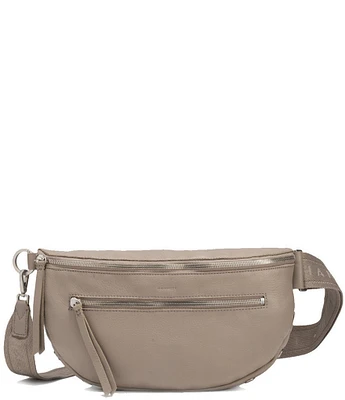 Hammitt Charles Brushed Silver Large Belt Bag