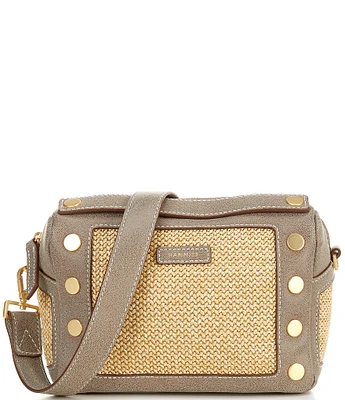 Hammitt Evan Contrast Raffia Crossbody Bag