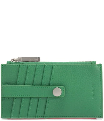 Hammitt Lime Zest Brushed Silver 210 West Card Holder