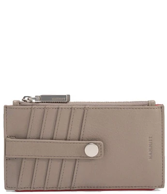 Hammitt Pewter Pebble Brushed Silver 210 West Card Holder