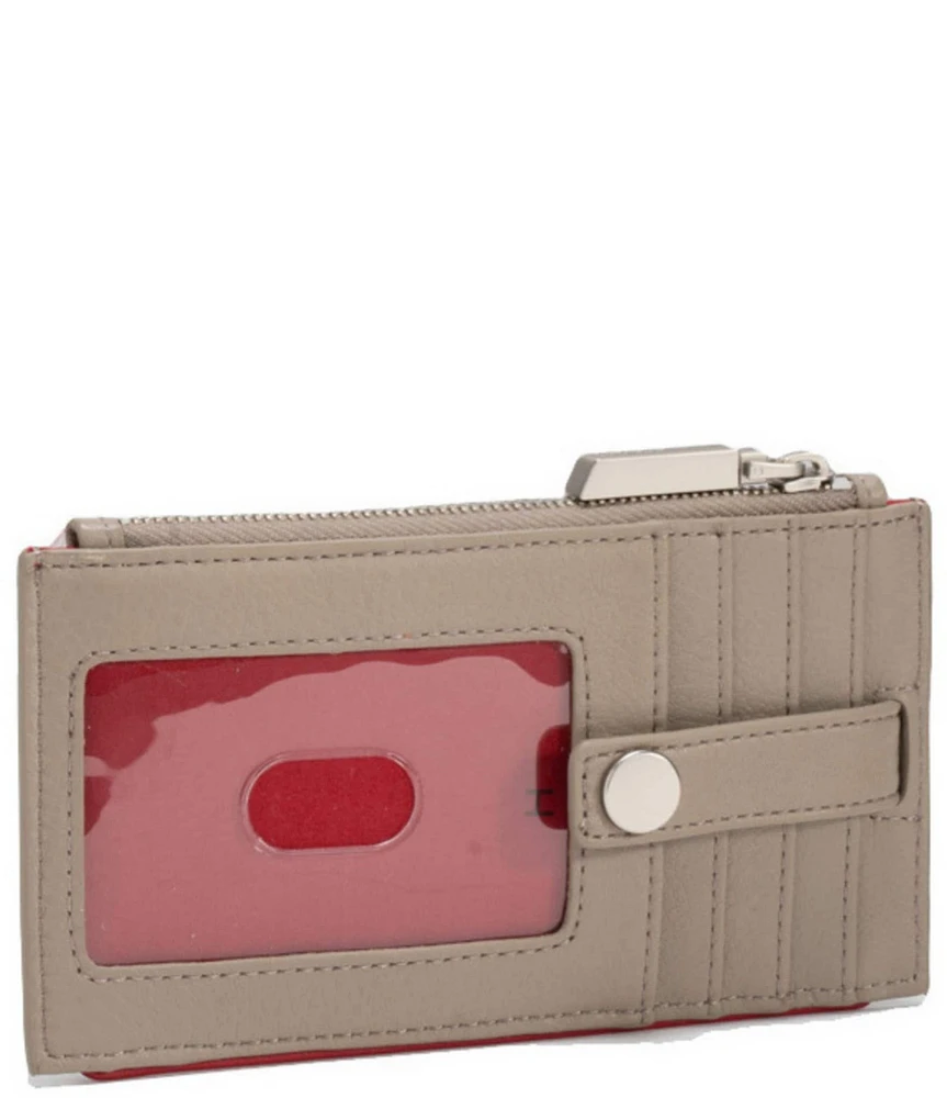 Hammitt Pewter Pebble Brushed Silver 210 West Card Holder