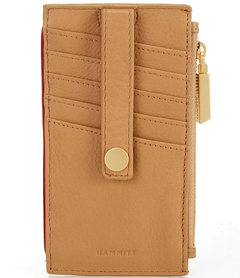 Hammitt Toast Tan Brushed Gold 210 West Card Holder