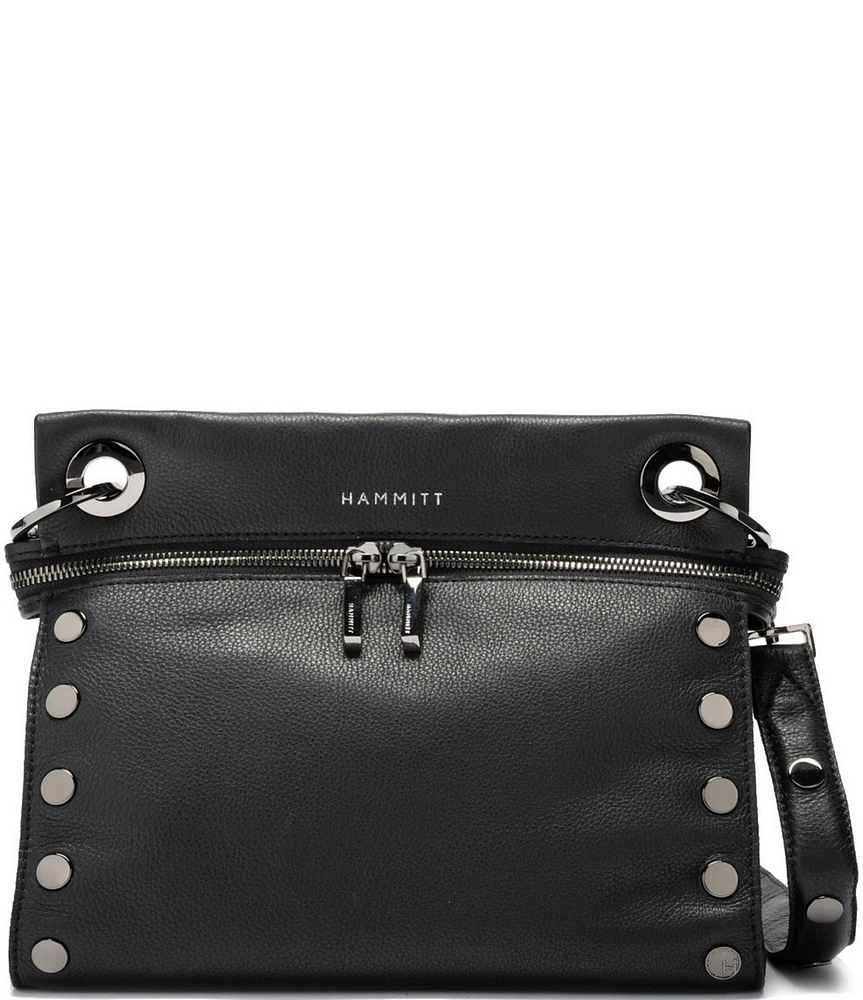 Hammitt Tony Signature Pebbled Leather Studded Crossbody Bag