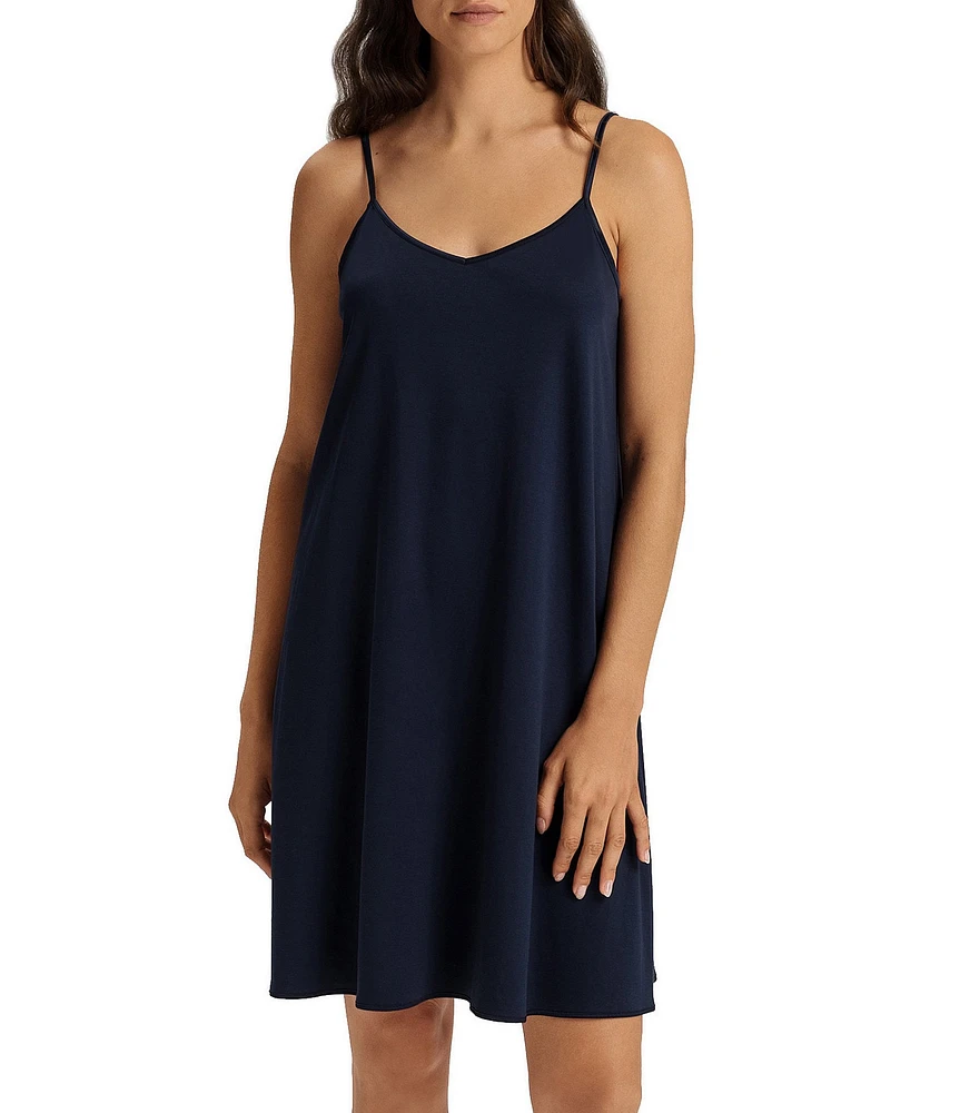 Hanro Cotton Silk Spaghetti Strap Chemise