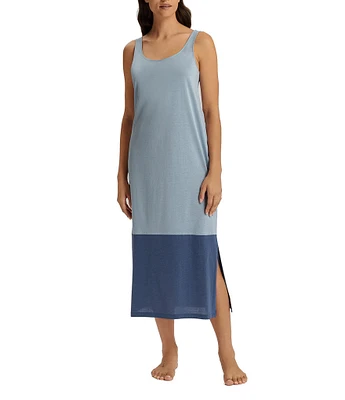 Hanro Laura Round Neck Sleeveless Long Tank Nightgown