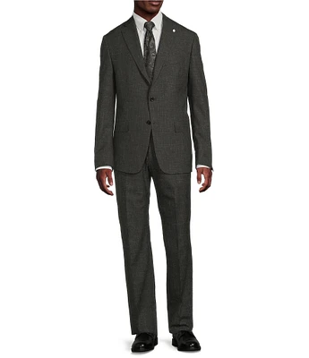 Hart Schaffner Marx Chicago Classic Fit Flat Front Solid Linen Blend 2-Piece Suit