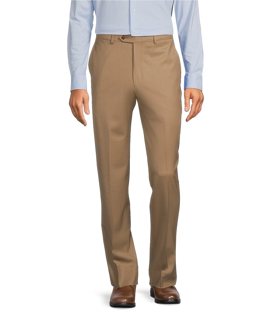 Hart Schaffner Marx Chicago Classic Fit Pre-Tailored Flat Front Super Stretch Dress Pants