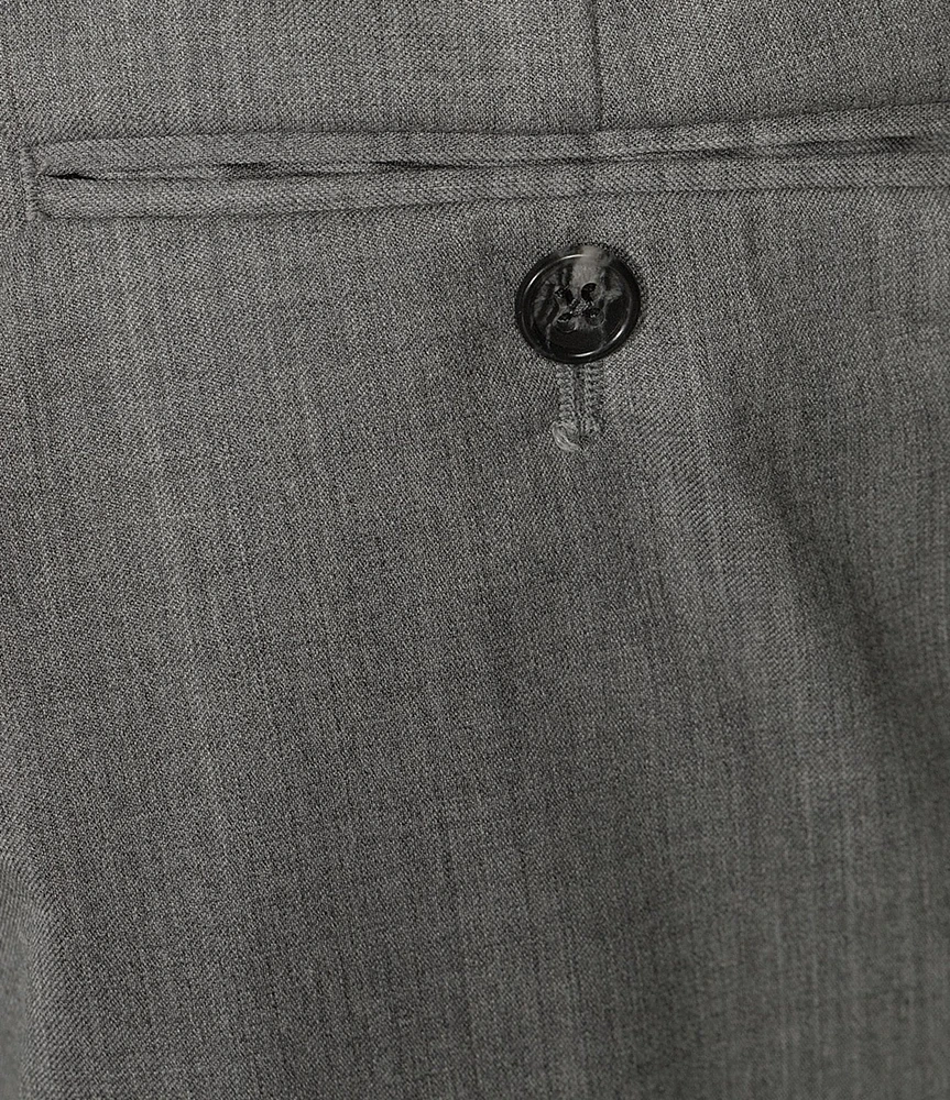 Hart Schaffner Marx Chicago Classic Fit Flat Front Solid Pattern Dress Pants