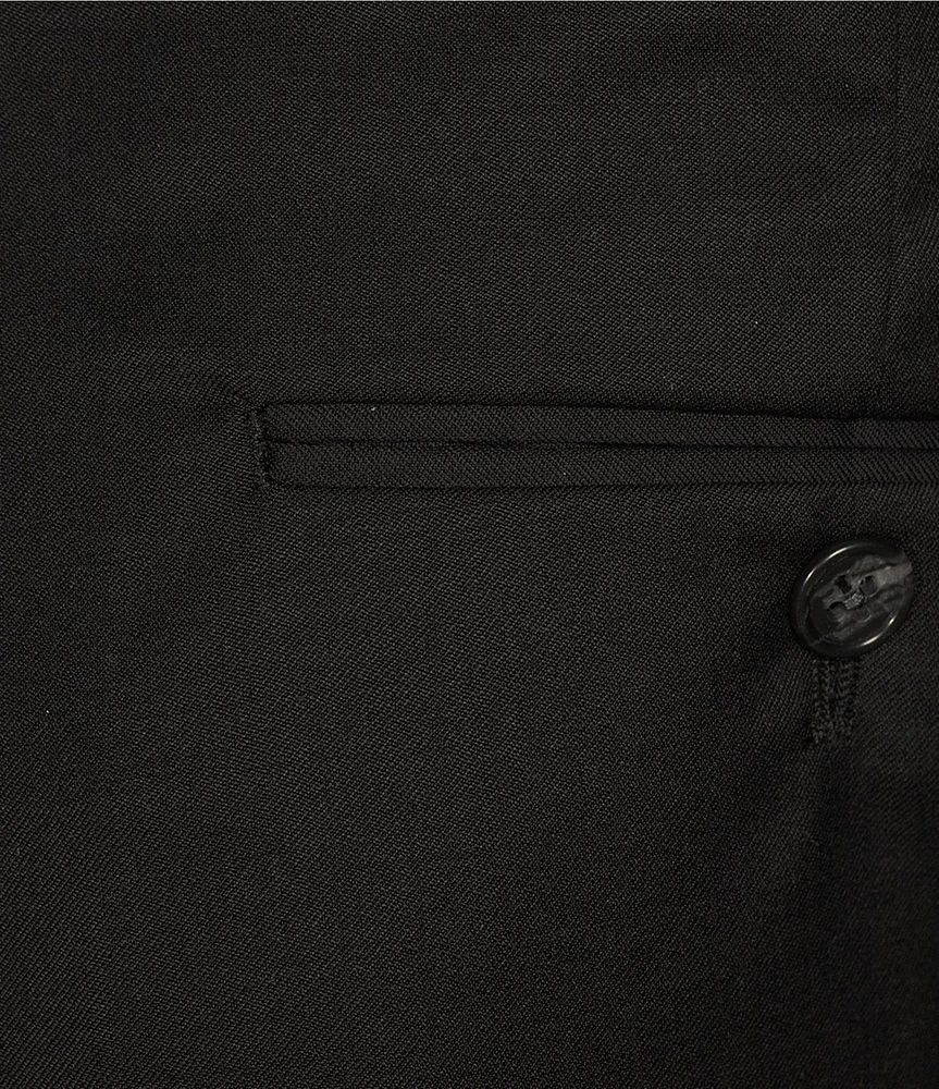 Hart Schaffner Marx Chicago Classic Fit Flat Front Solid Pattern Dress Pants