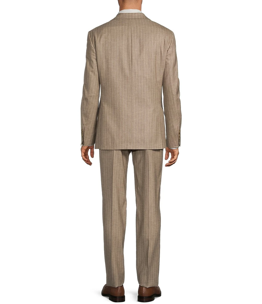 Hart Schaffner Marx Chicago Classic Fit Flat Front Stripe 2-Piece Suit