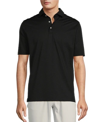 Hart Schaffner Marx Luxury Performance Short Sleeve Solid Polo Shirt