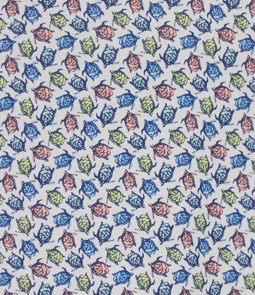 Hart Schaffner Marx Luxury Performance Short Sleeve Turtle Print Sportshirt