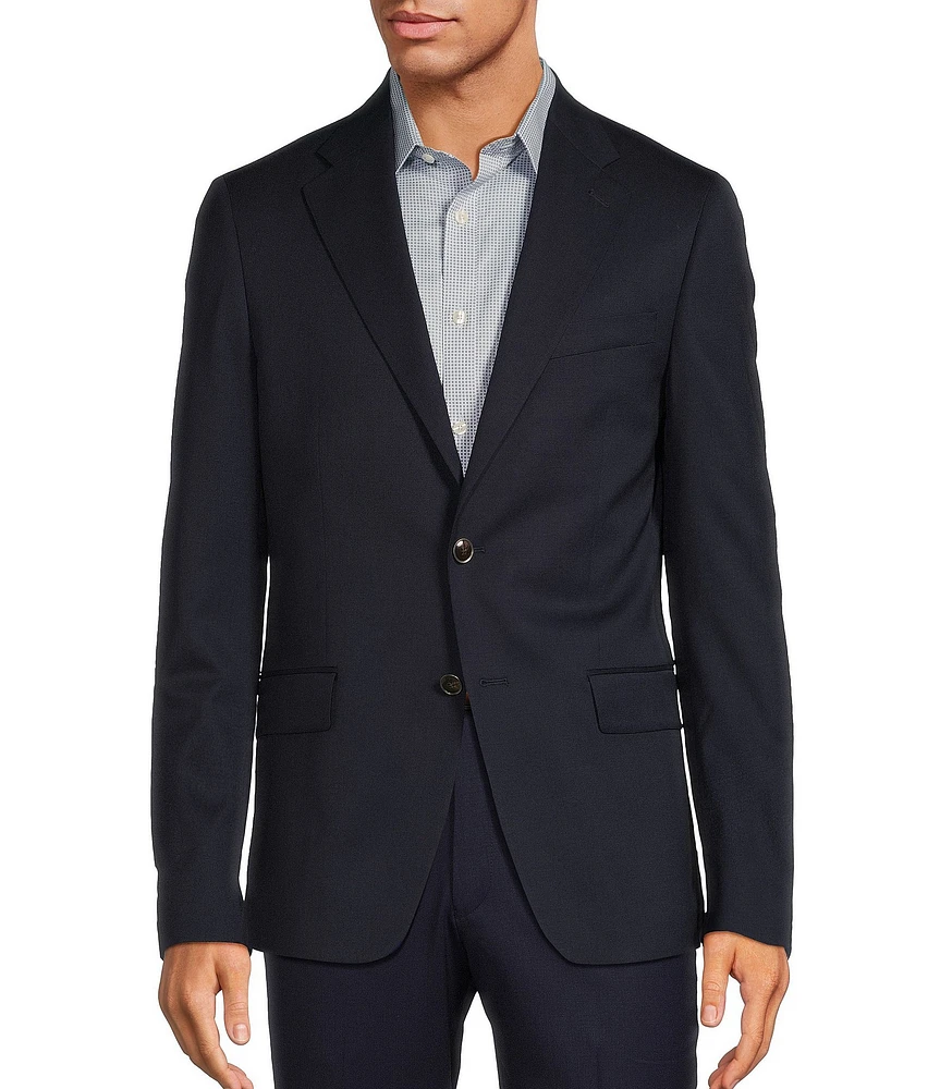 Hart Schaffner Marx Modern Fit Solid Navy Wool Blend Sportcoat