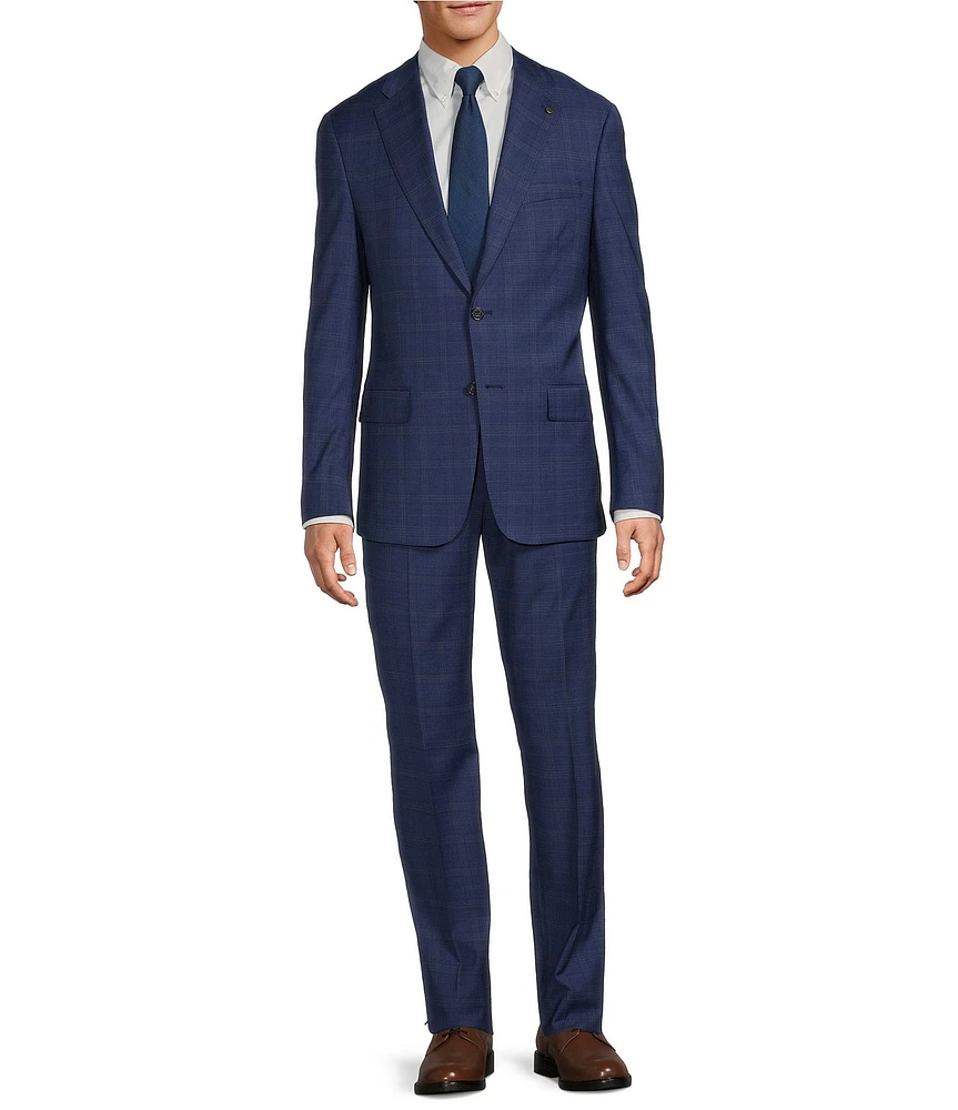 Hart Schaffner Marx New York Modern Fit Flat Front 2 Piece Suit