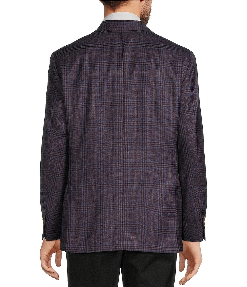 Hart Schaffner Marx New York Modern Fit Plaid Wool Blend Sport Coat