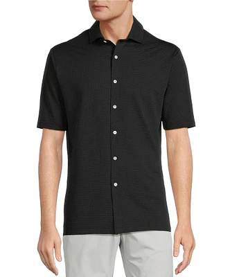 Hart Schaffner Marx Short Sleeve Luxury Performance Coatfront Shirt