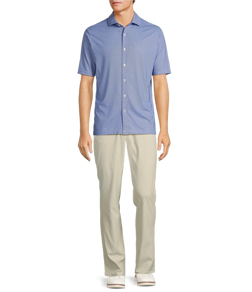 Hart Schaffner Marx Short Sleeve Luxury Performance Mini Shell Coatfront Shirt