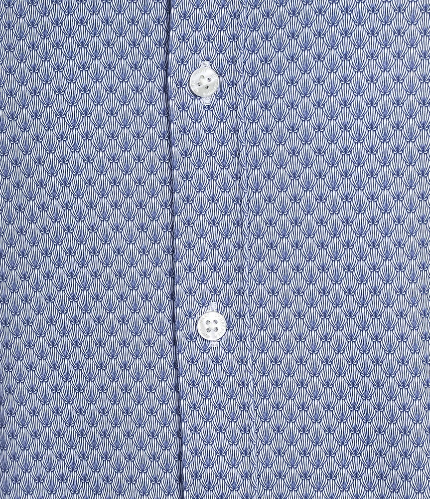 Hart Schaffner Marx Short Sleeve Luxury Performance Mini Shell Coatfront Shirt