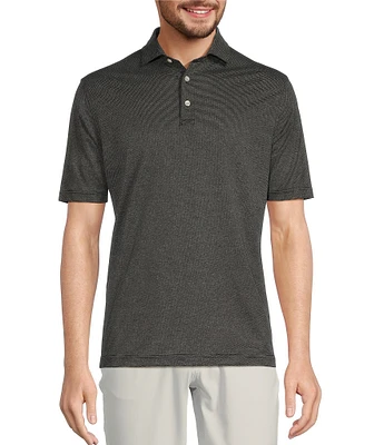 Hart Schaffner Marx Short Sleeve Luxury Performance Texture Polo Shirt