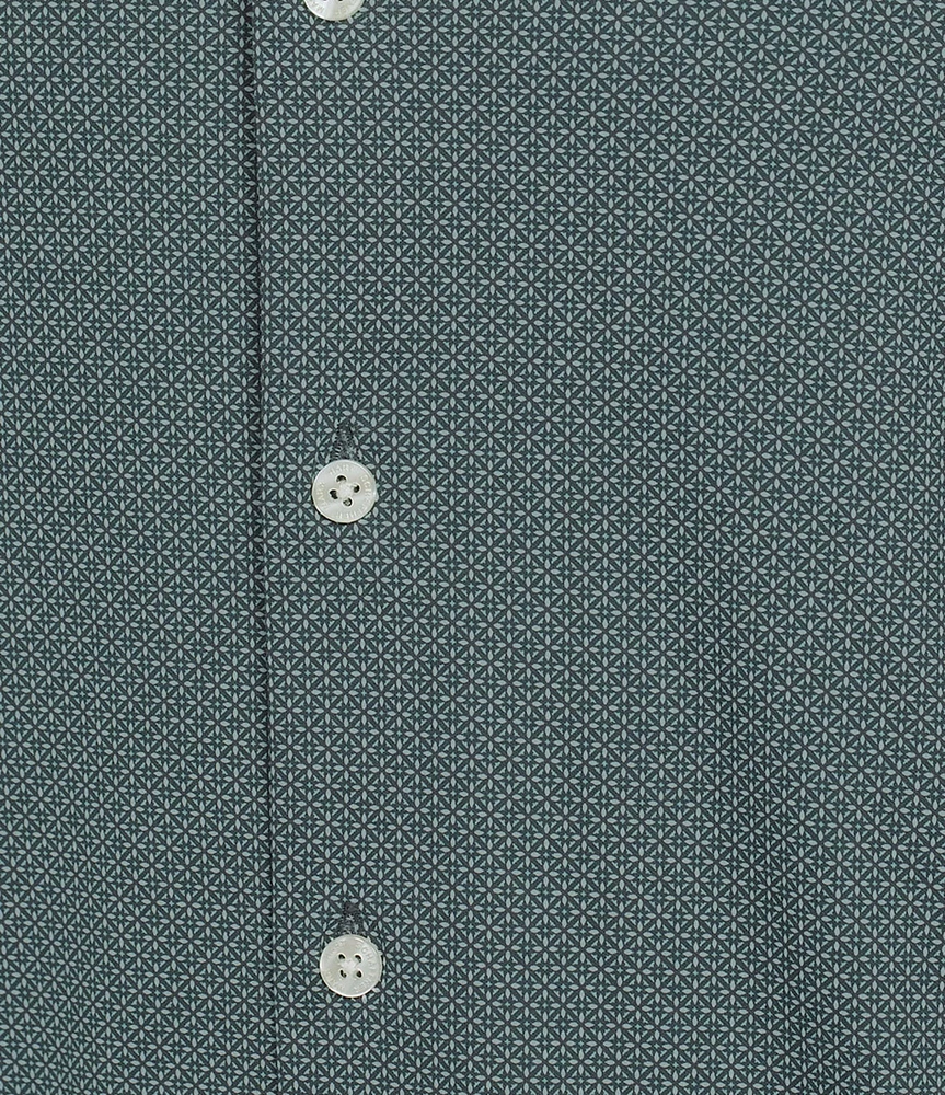 Hart Schaffner Marx The Blueprint Collection Short Sleeve Diamond Geo Print Shirt