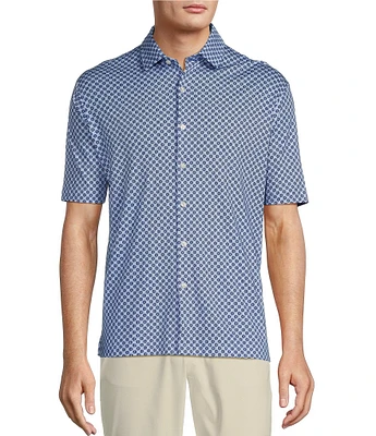 Hart Schaffner Marx The Mr. Classic Collection HartSoft Short Sleeve Floral Shirt