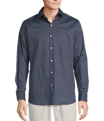 Hart Schaffner Marx The Mr. Classic Collection Long Sleeve Medallion Coatfront Shirt