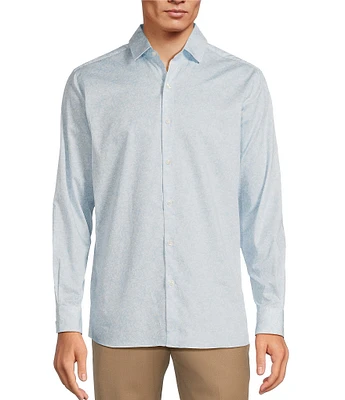 Hart Schaffner Marx The Mr. Classic Collection Long Sleeve Text Floral Coatfront Shirt