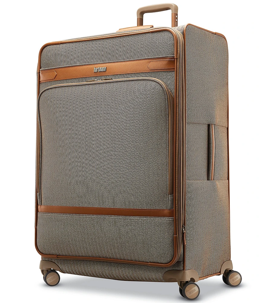 Hartmann Herringbone Deluxe Large Expandable Spinner Suitcase