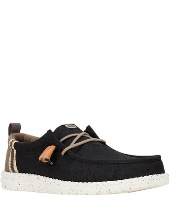 HEYDUDE Men's Wally Craft Linen Slip On Sneakers