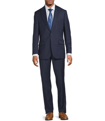 Hickey Freeman Classic Fit Flat Front Pattern 2-Piece Suit