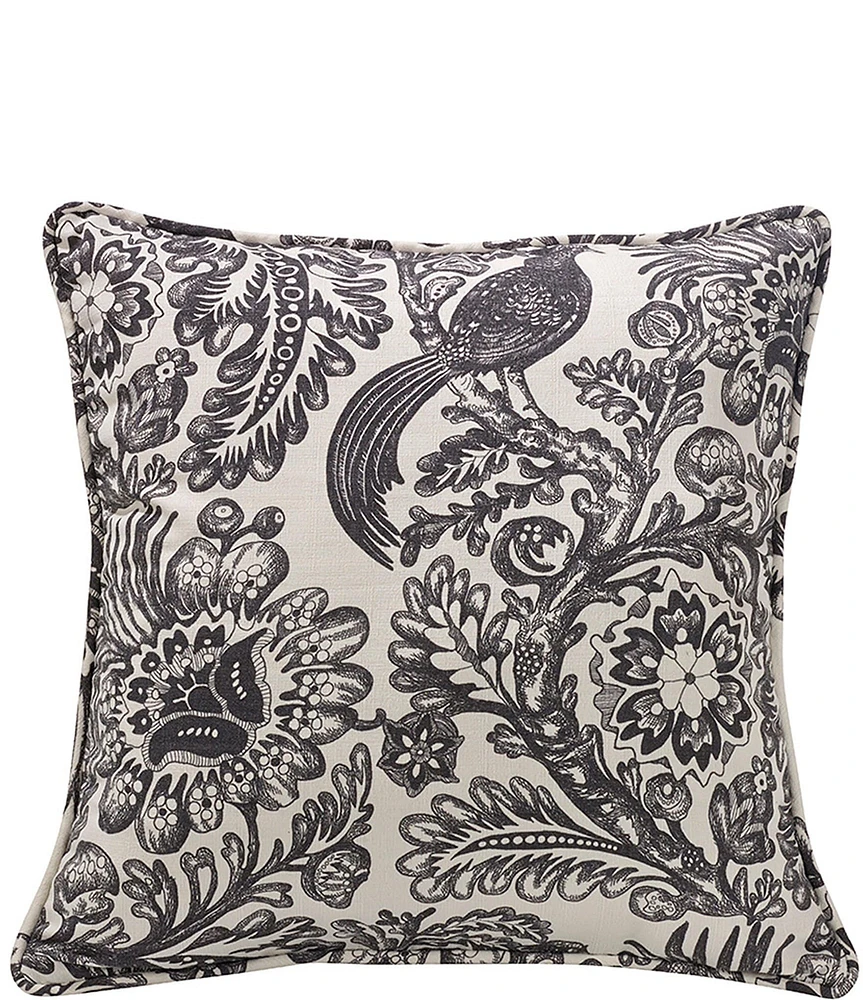 HiEnd Accents Augusta Bird Accent Toile Euro Sham
