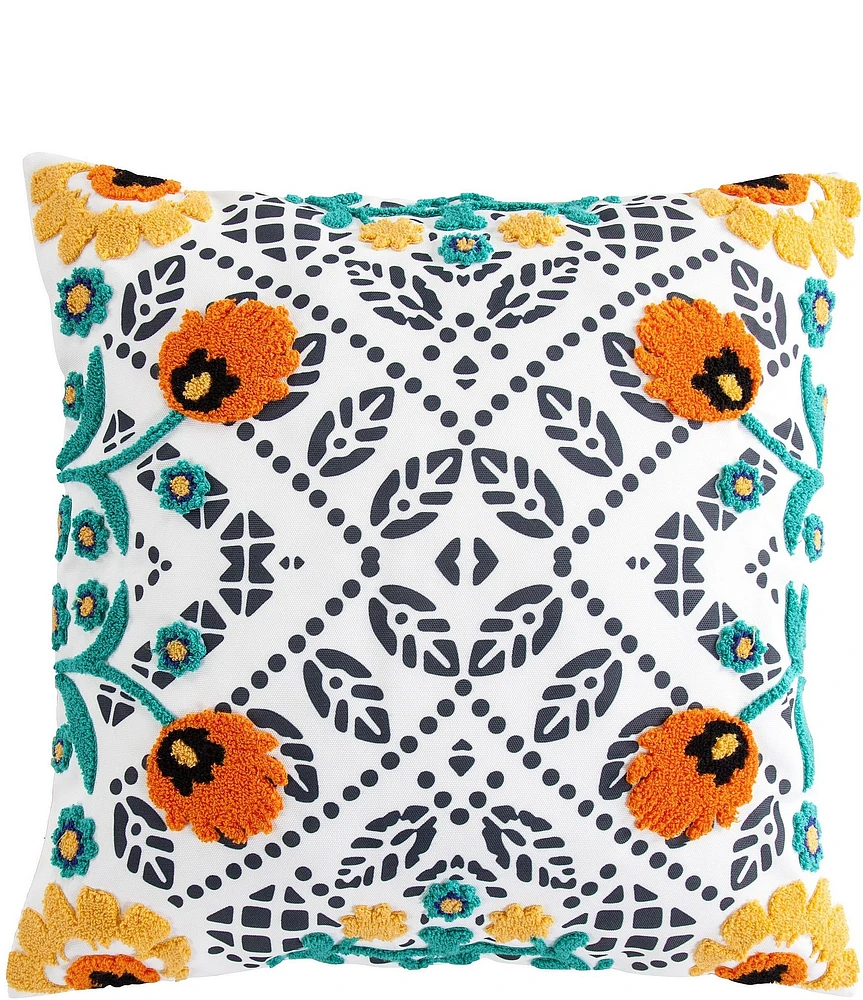 HiEnd Accents x Paseo Road Bonita Floral Motif Outdoor Pillow