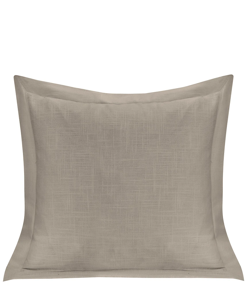 HiEnd Accents Luna Collection Single Flanged Washed Linen Pillow