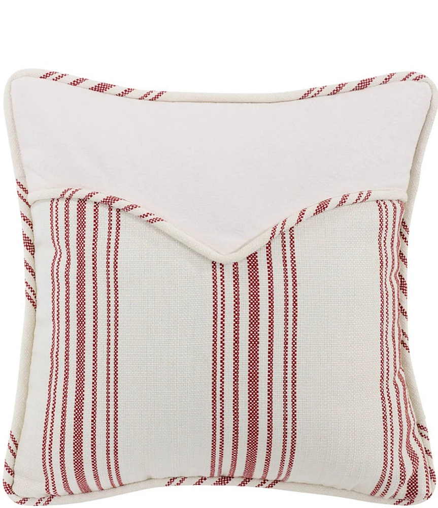 HiEnd Accents x Paseo Road Red Stripe Envelope Square Pillow
