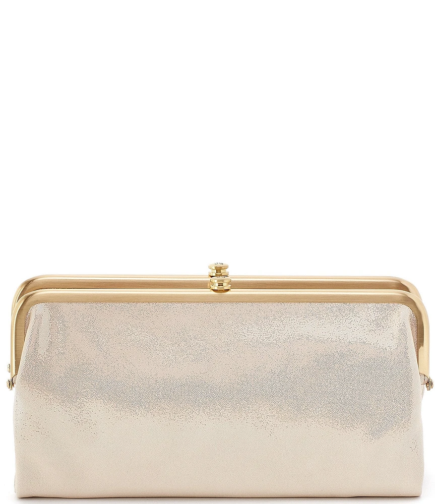 HOBO Lauren Metallic Shimmer Leather Wallet