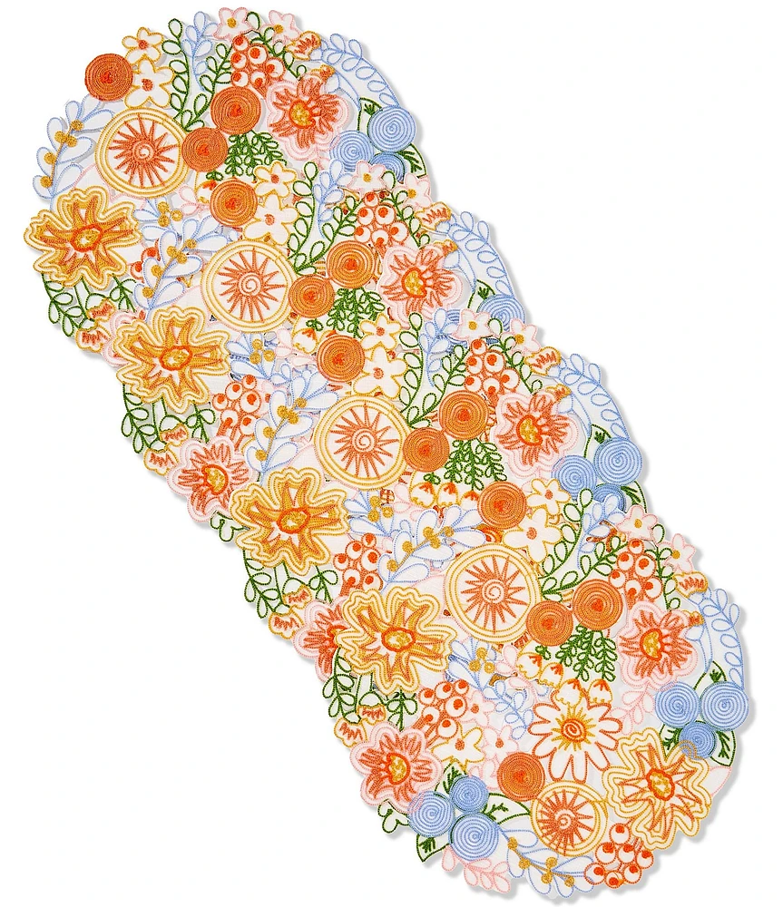 Homewear Manon Embroidered Floral Placemat, Set of 4