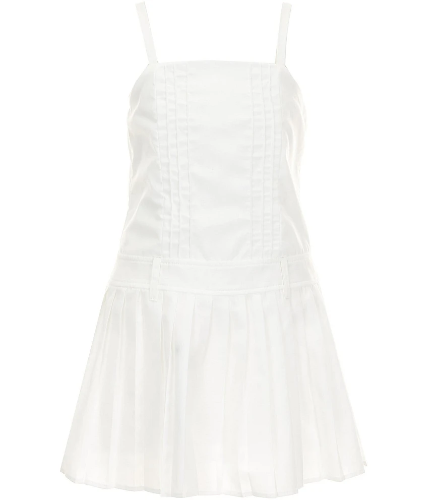 Honey and Rosie Big Girls Sleeveless Drop Waist Tennis Dress