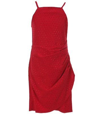 Honey and Rosie Big Girls Sleeveless Studded Sheath Dress