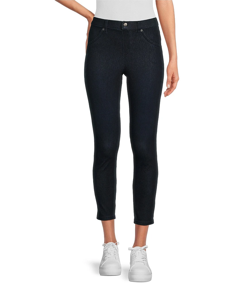 HUE Ultra Soft Denim High Rise Skimmer Crop Jeggings