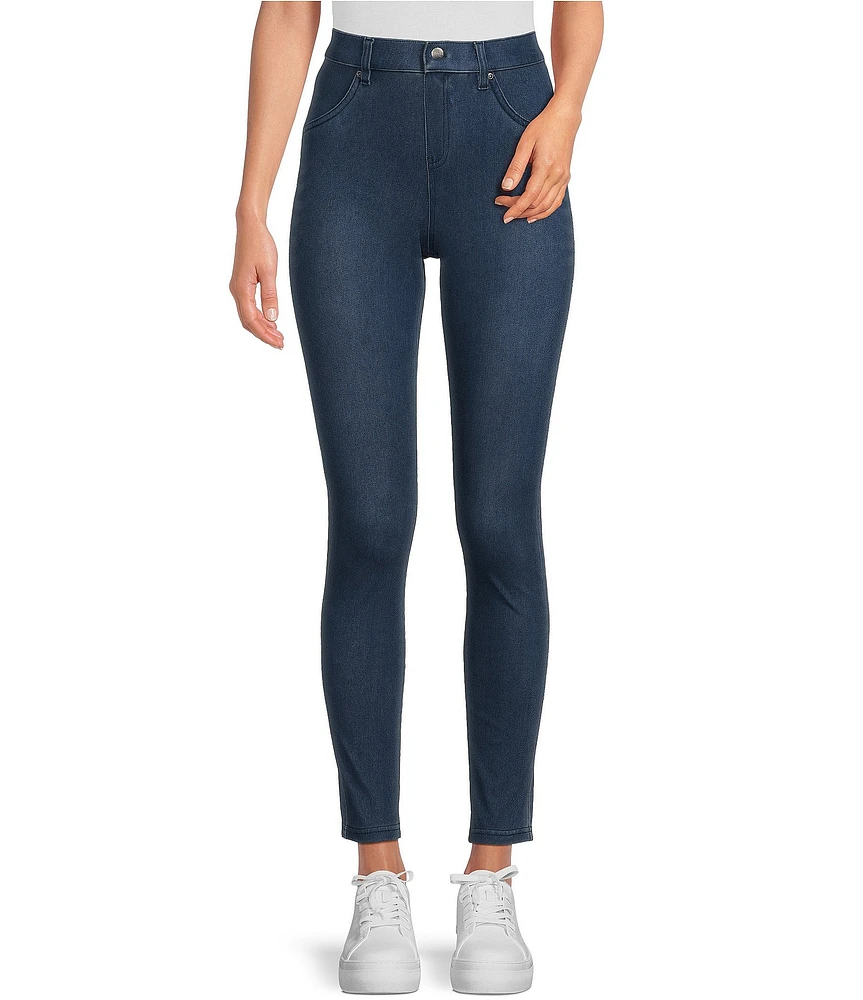 HUE Ultra Soft High Waisted Denim Skinny Jeggings
