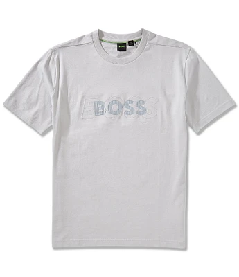 Hugo Boss BOSS Drop Needle Embroidered Logo Short Sleeve T-Shirt