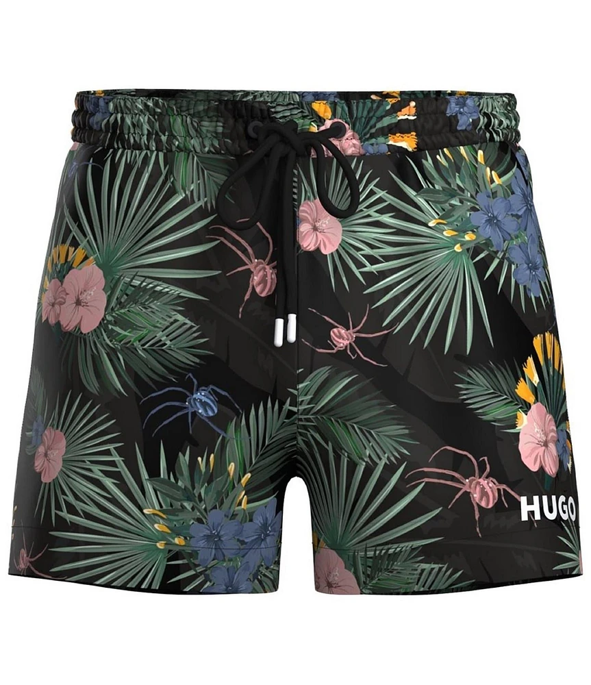 Hugo Boss Calala Printed 4.7#double; Inseam Swim Trunks