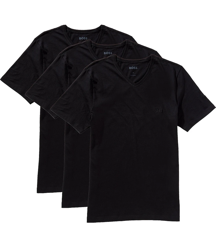 Hugo Boss Classic Fit Short Sleeve V-Neck Undershirt 3-Pack