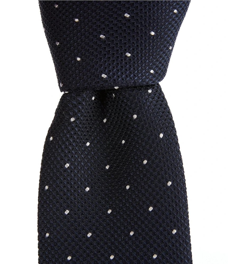 Hugo Boss Dotted 2.36#double; Silk Blend Tie