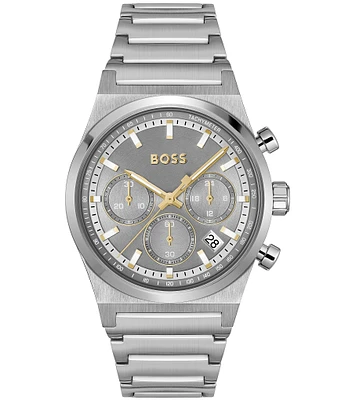 Hugo Boss Men's Candor Quartz Chronograph Stainless Steel Watch