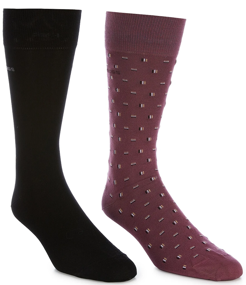 Hugo Boss Mini Iconic Design Crew Dress Socks 2-Pack