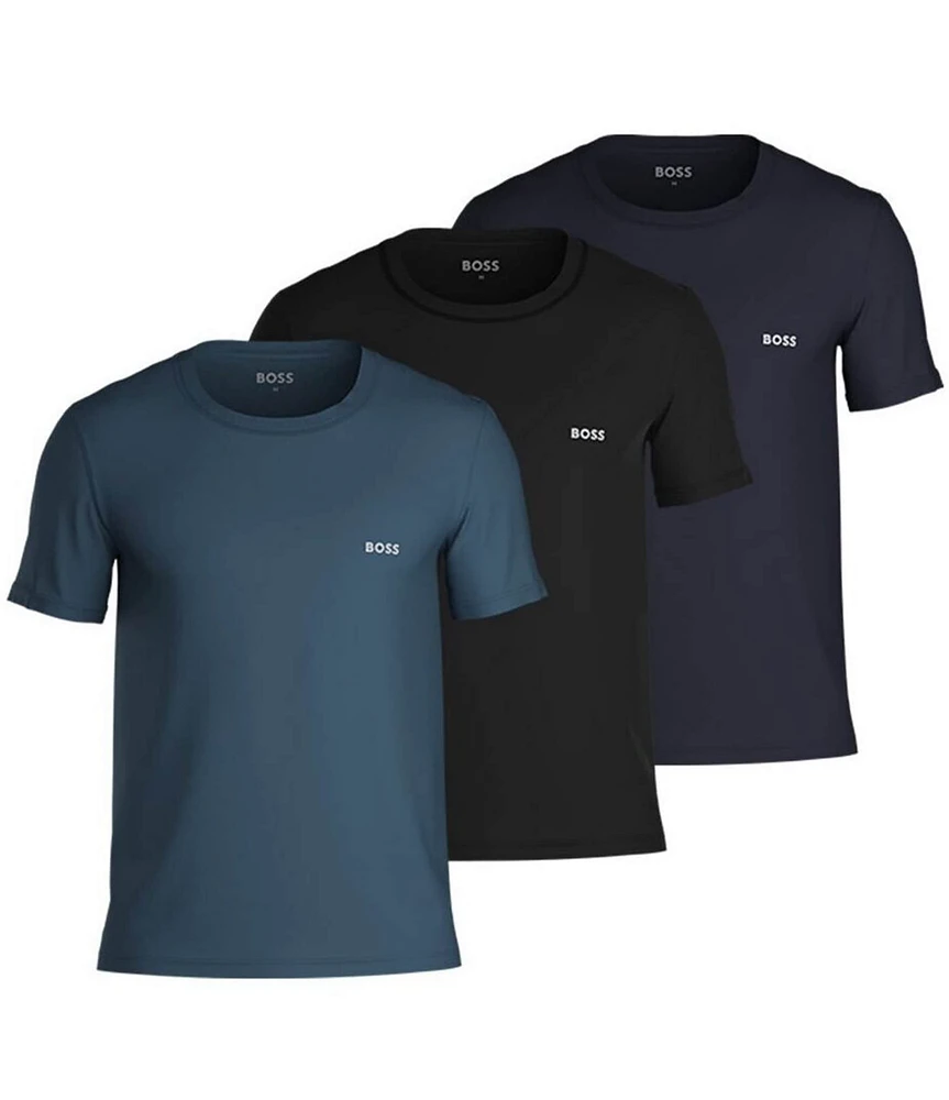 Hugo Boss Solid Crew Neck Classic Undershirts 3-Pack