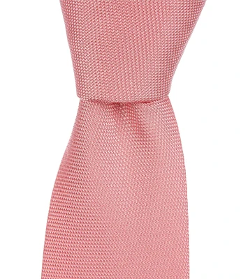 Hugo Boss Solid Textured 2.95#double; Silk Tie