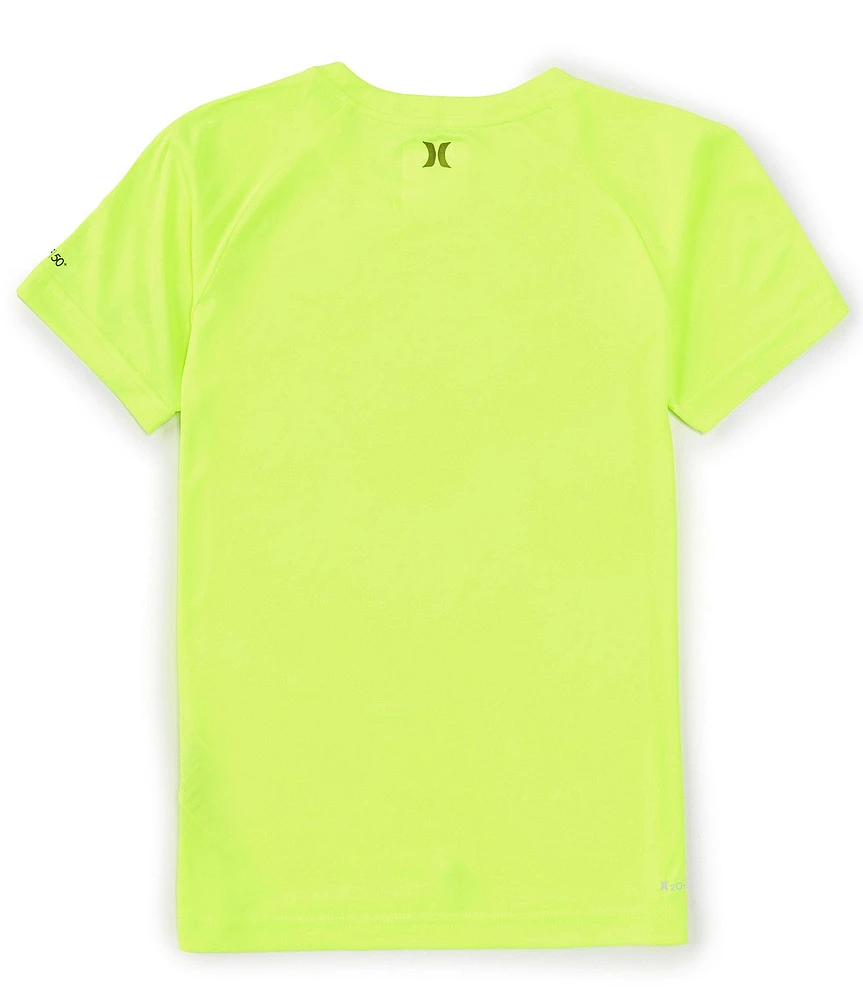 Hurley Big Boys 8-20 Short Sleeve Ombre Logo UPF 50+ T-Shirt